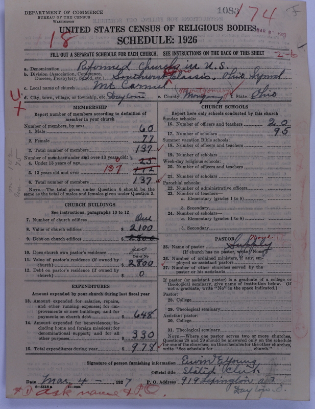 Scan of Reformed Church in the United States: 1083