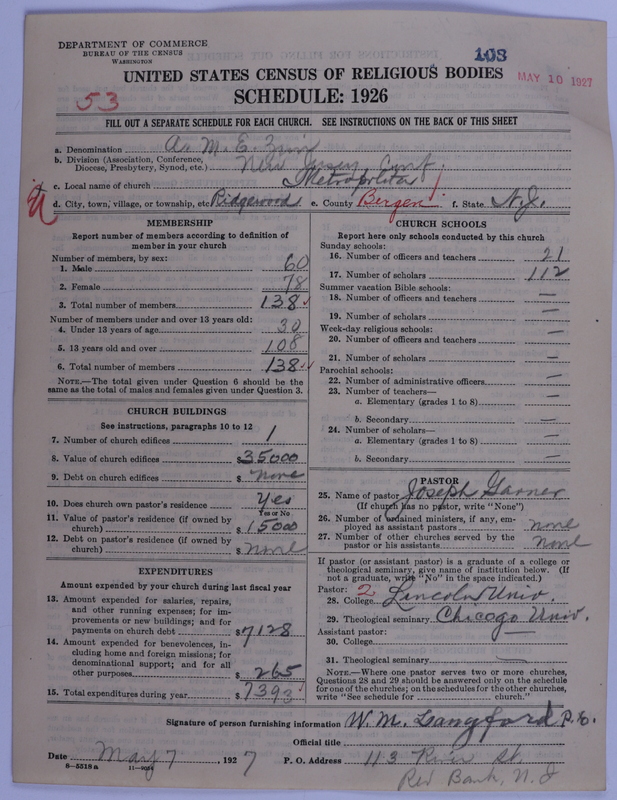 Scan of African Methodist Episcopal Zion Church: 108