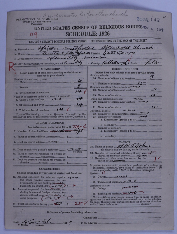 Scan of African Methodist Episcopal Church: 3522