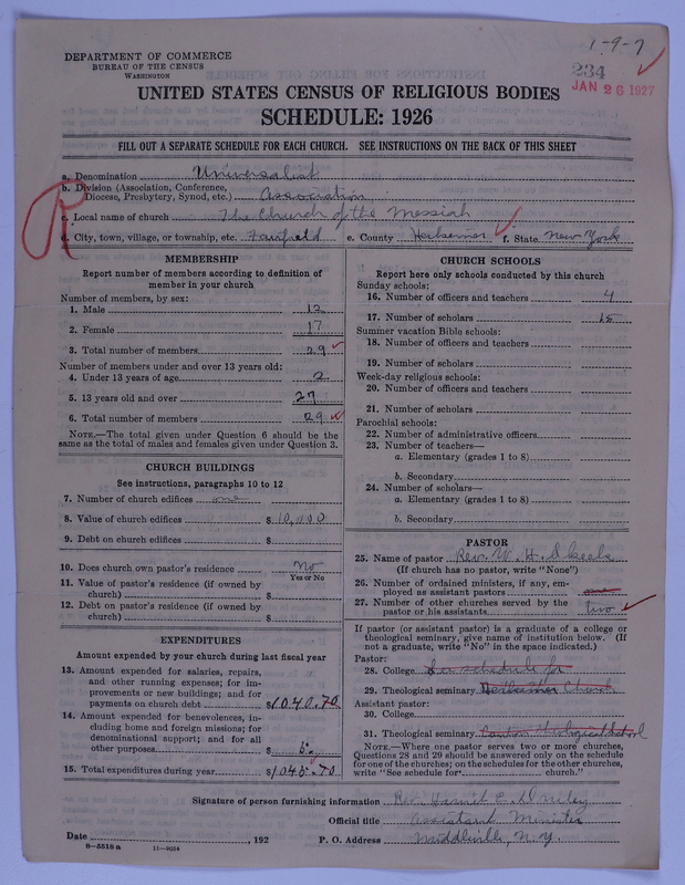 Scan of Universalist Church: 234