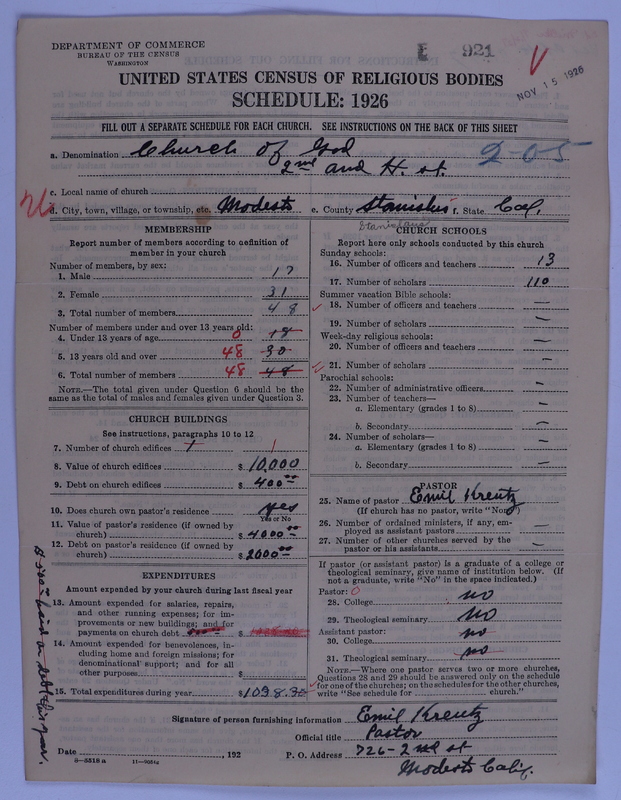 Scan of Church of God (Headquarters, Anderson, Ind.): 921