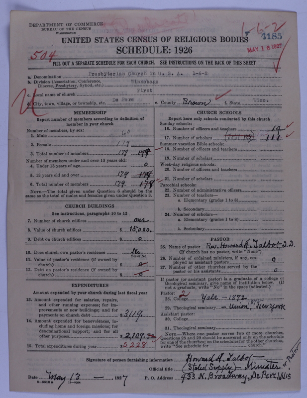 Scan of Presbyterian Church in the United States of America: 4185