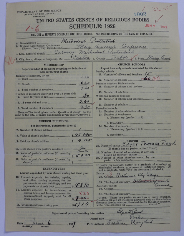 Scan of Methodist Protestant Church: 1002