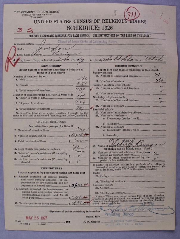 Scan of Church of Jesus Christ of Latter-day Saints: 911