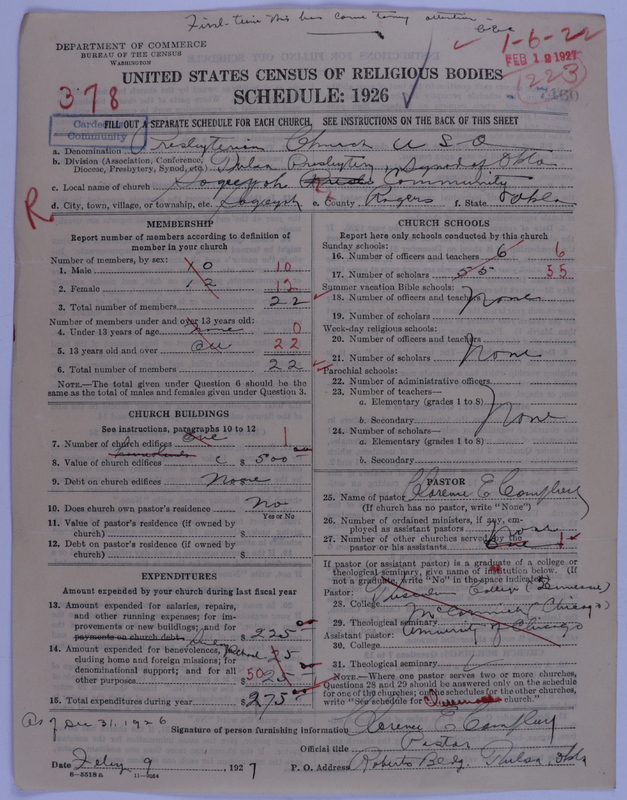 Scan of Presbyterian Church in the United States of America: 7460