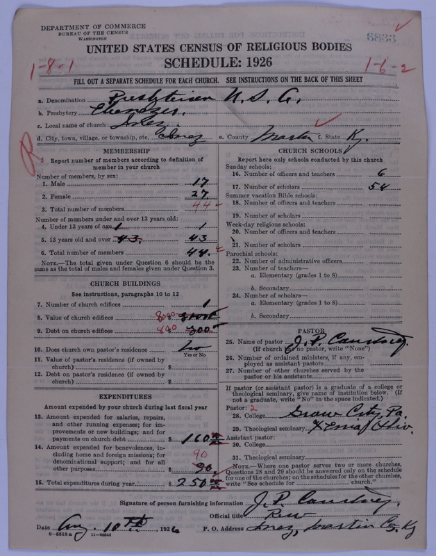 Scan of Presbyterian Church in the United States of America: 6833
