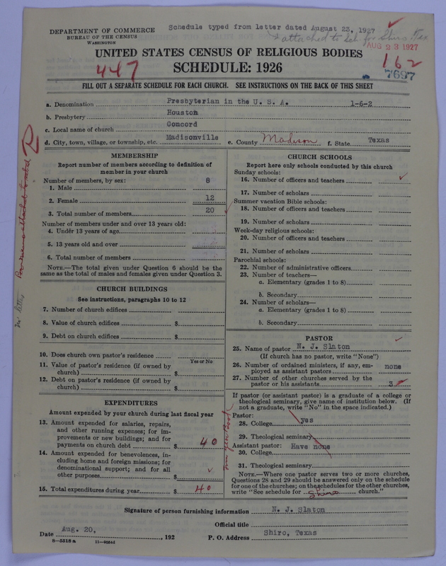 Scan of Presbyterian Church in the United States of America: 7697