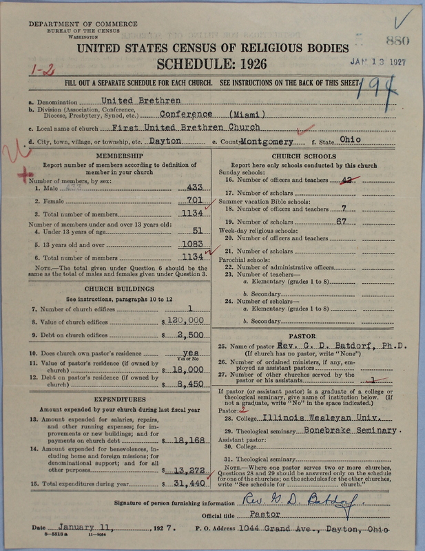 Scan of Church of the United Brethren in Christ: 880