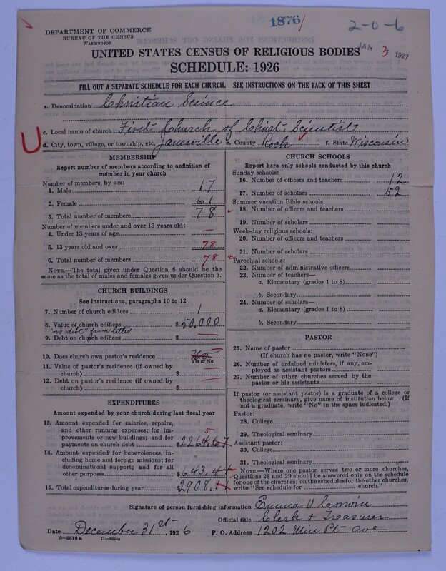 Scan of Church of Christ, Scientist: 1876