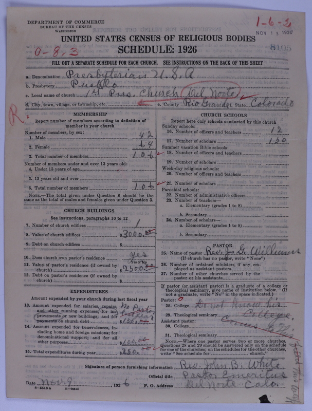 Scan of Presbyterian Church in the United States of America: 8105