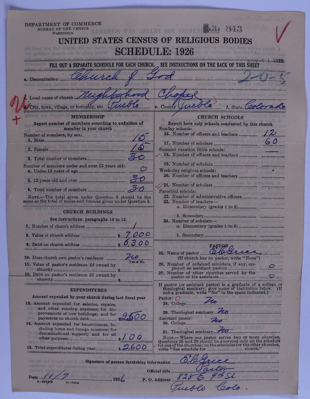 Scan of Church of God (Headquarters, Anderson, Ind.): 843