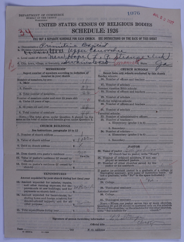 Scan of Primitive Baptists: 1076