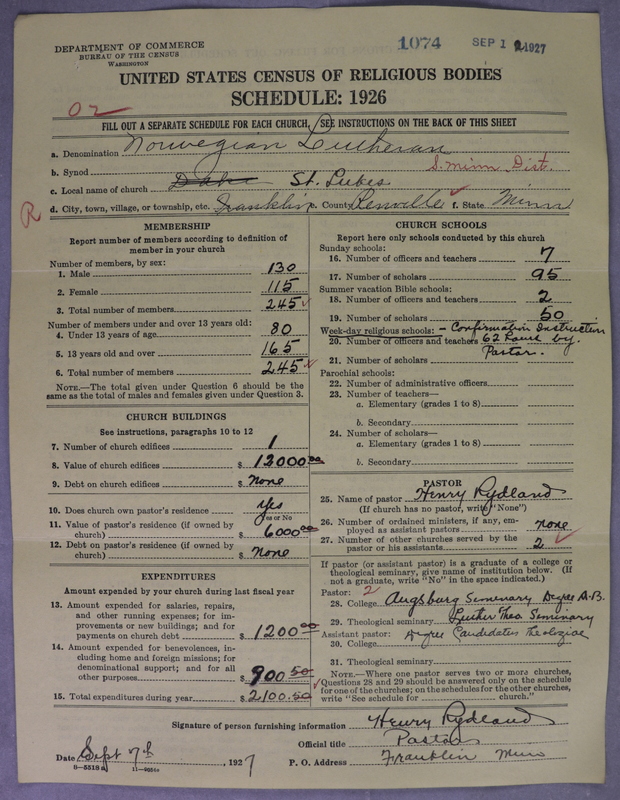 Scan of Norwegian Lutheran Church of America: 1074