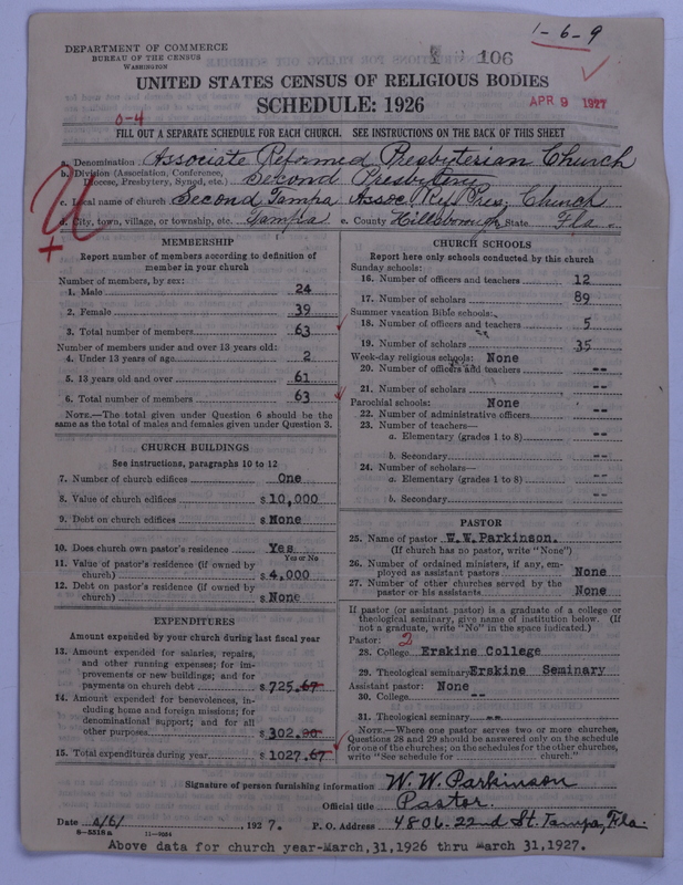 Scan of Associate Reformed Presbyterian Church: 106
