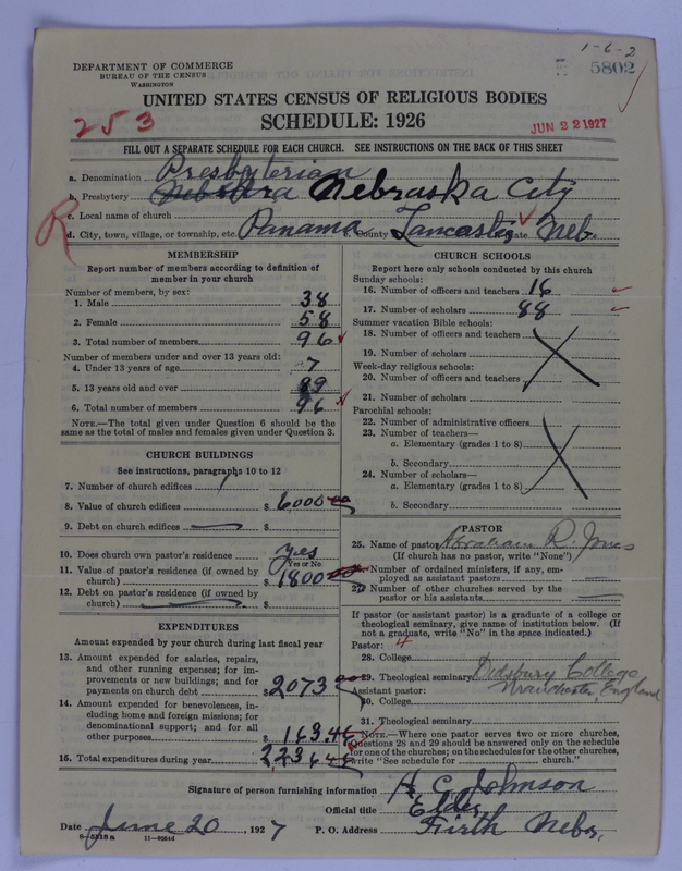 Scan of Presbyterian Church in the United States of America: 5802