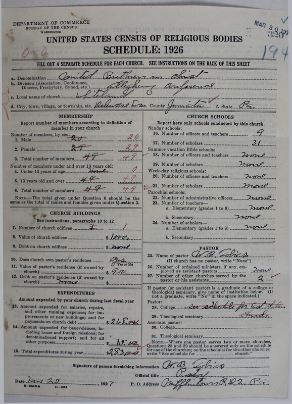 Scan of Church of the United Brethren in Christ: 320