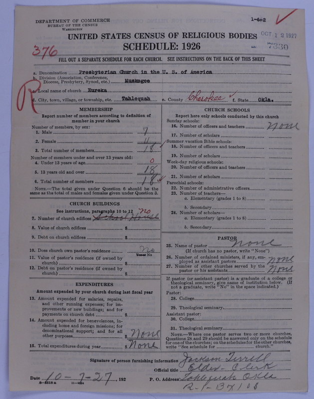 Scan of Presbyterian Church in the United States of America: 7330