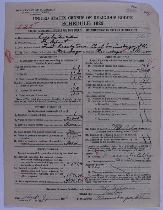 Scan of Presbyterian Church in the United States of America: 3928