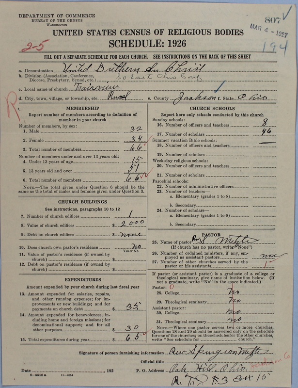 Scan of Church of the United Brethren in Christ: 807