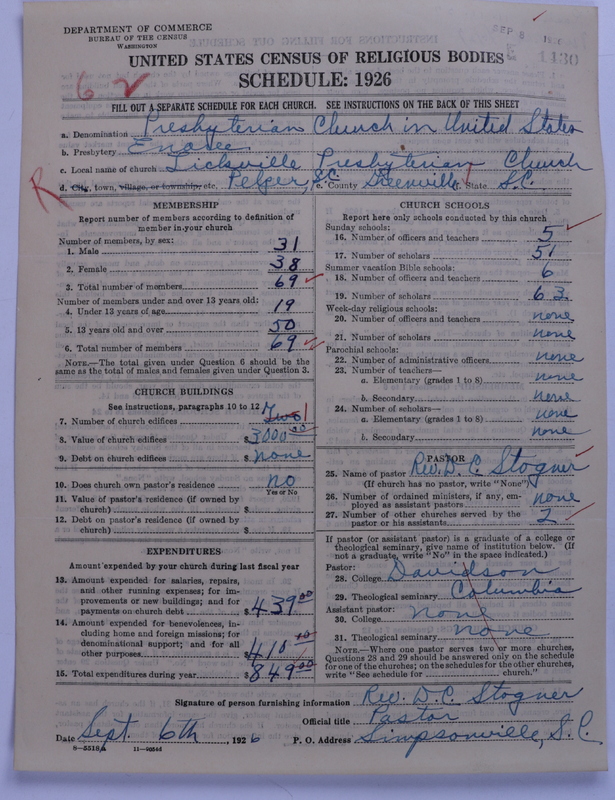 Scan of Presbyterian Church in the United States: 1430