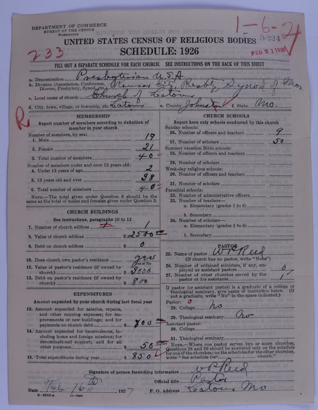 Scan of Presbyterian Church in the United States of America: 5224