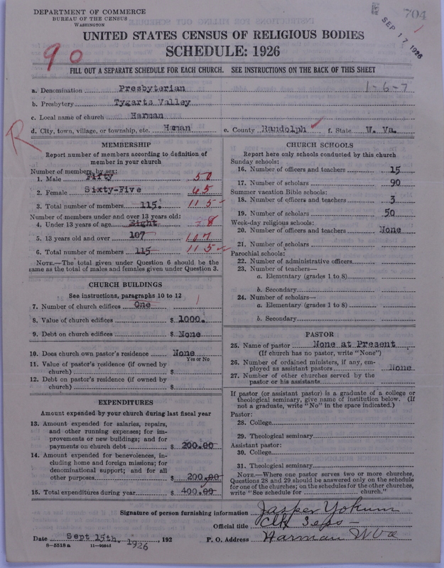 Scan of Presbyterian Church in the United States: 704