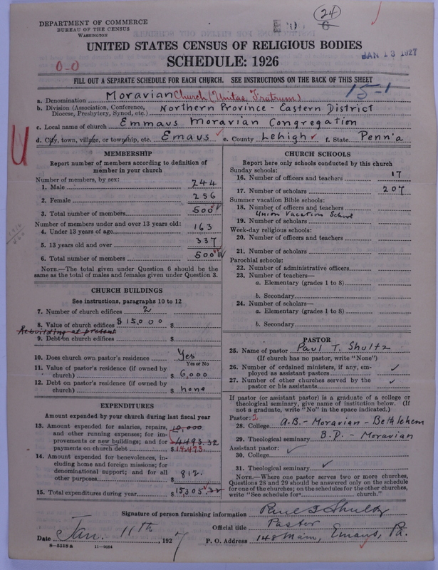 Scan of Moravian Church in America: 24