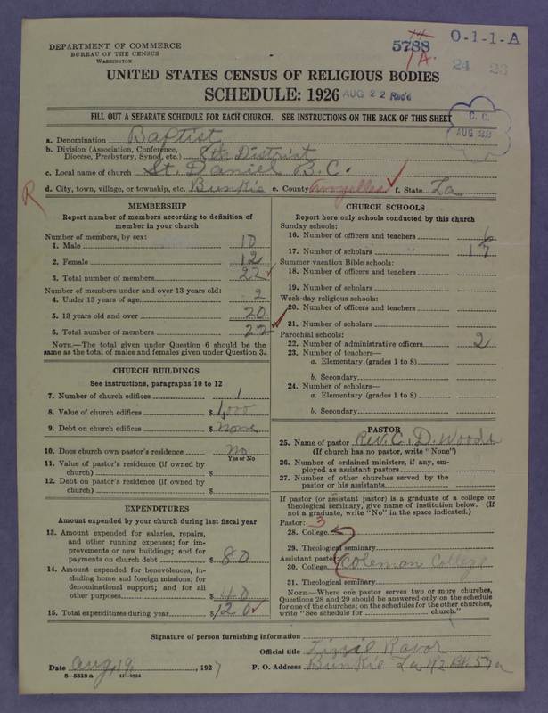 Scan of Negro Baptists: 5788