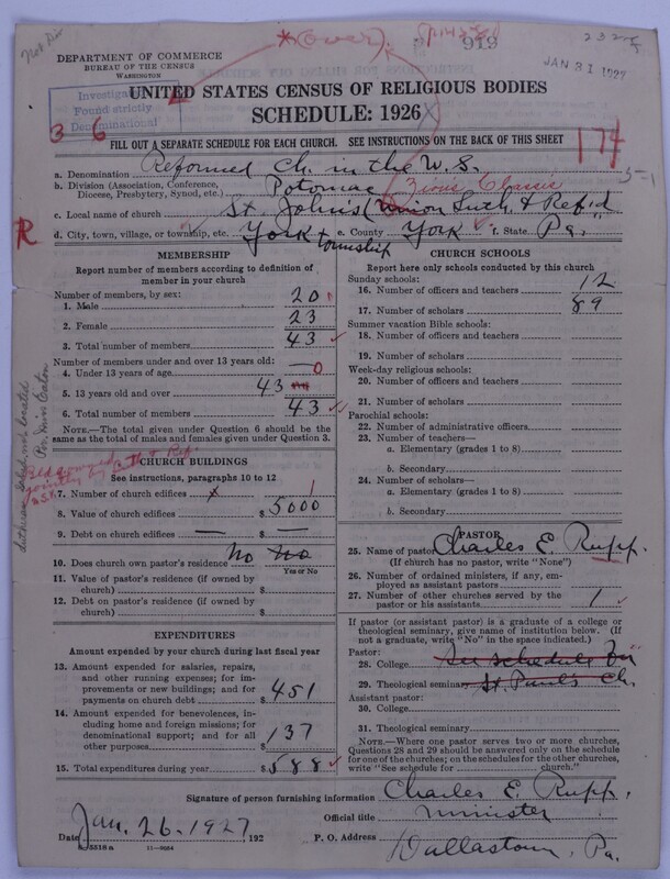 Scan of Reformed Church in the United States: 919