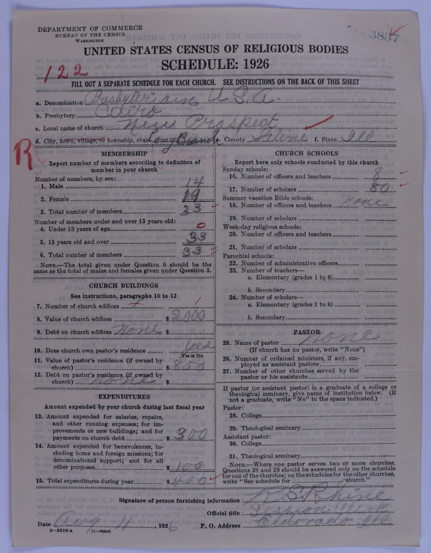 Scan of Presbyterian Church in the United States of America: 3837