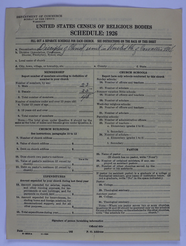 Scan of Federated Churches: