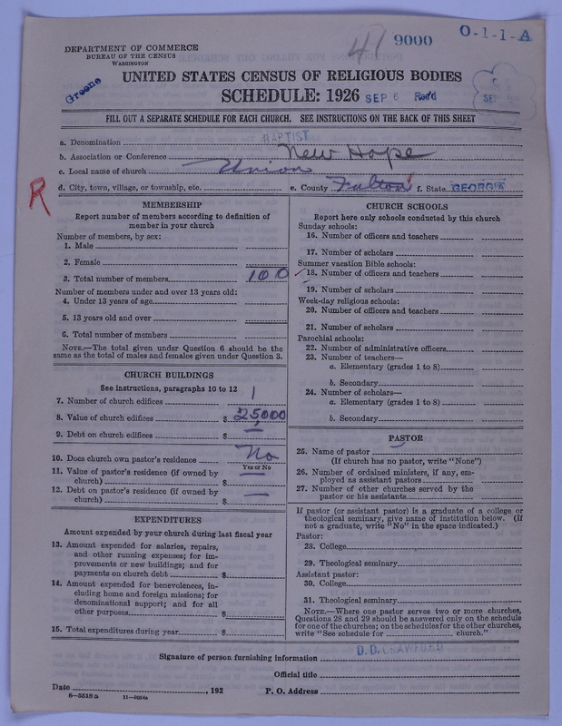 Scan of Negro Baptists: 9000