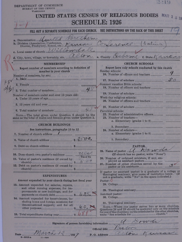 Scan of Church of the United Brethren in Christ: 2219