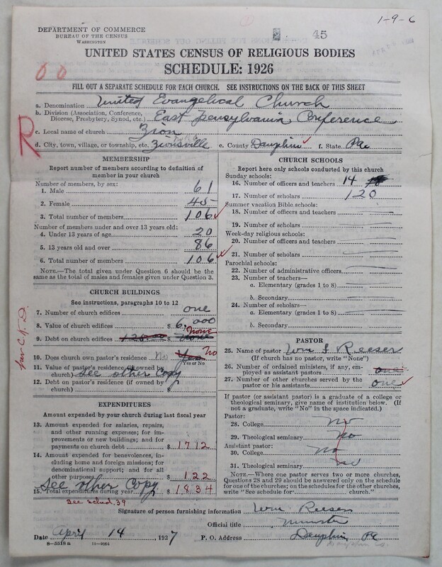 Scan of Evangelical Congregational Church: 45