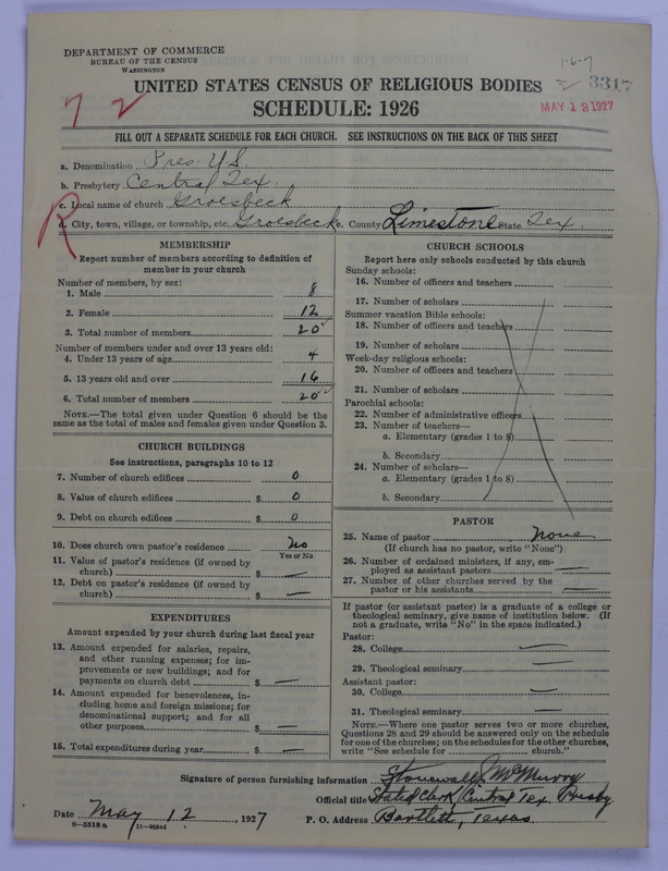Scan of Presbyterian Church in the United States: 3317