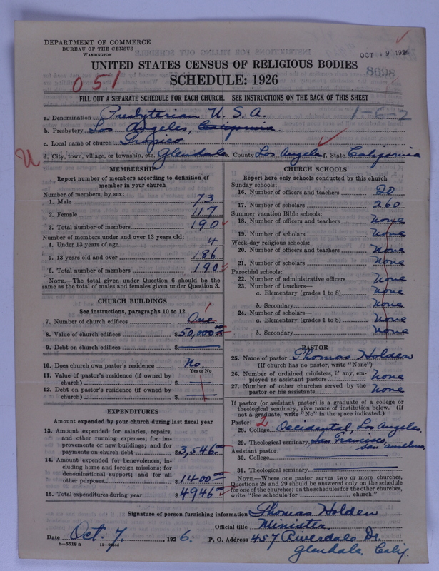 Scan of Presbyterian Church in the United States of America: 8698
