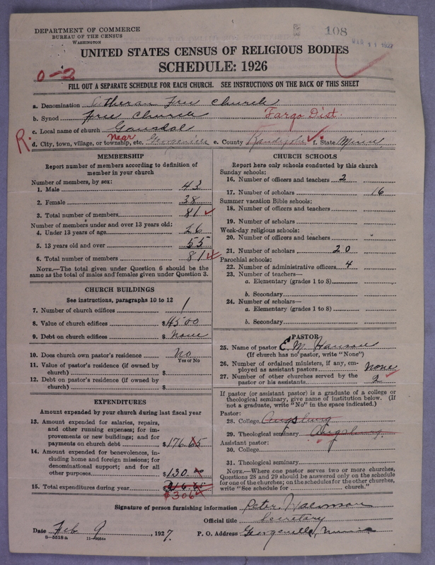 Scan of Lutheran Free Church: 108