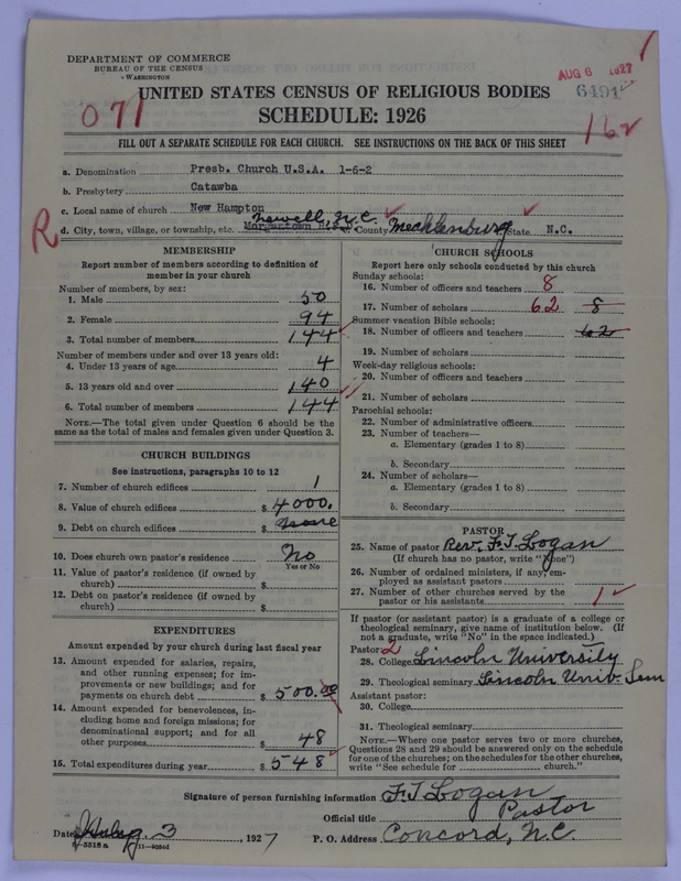 Scan of Presbyterian Church in the United States of America: 6491
