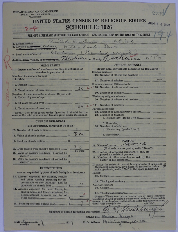 Scan of Church of the United Brethren in Christ: 2739