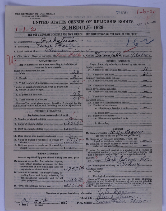 Scan of Presbyterian Church in the United States of America: 7950