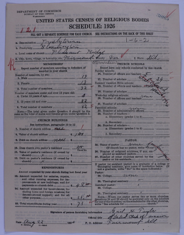 Scan of Presbyterian Church in the United States of America: 3885