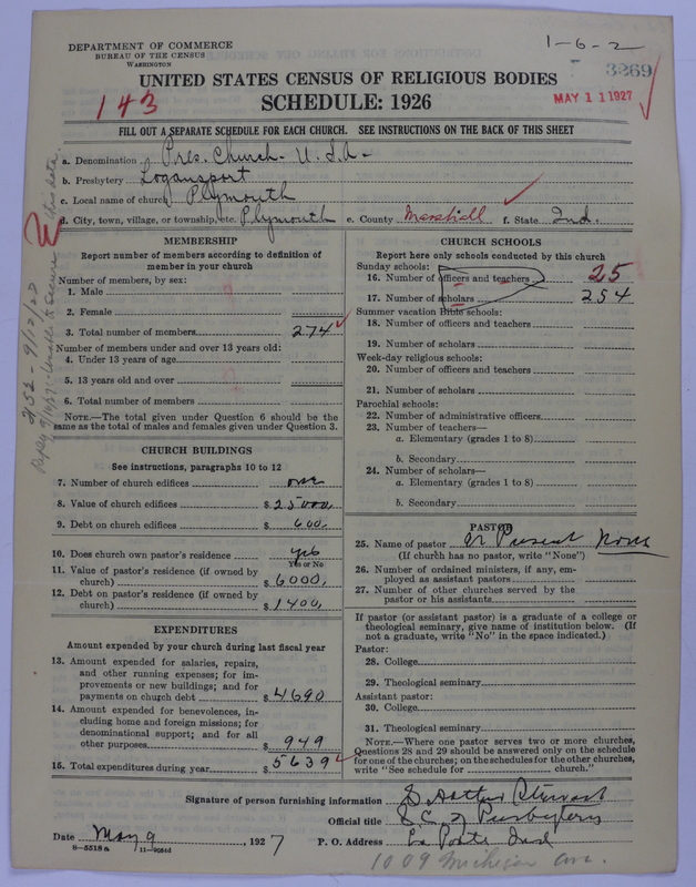Scan of Presbyterian Church in the United States of America: 3269