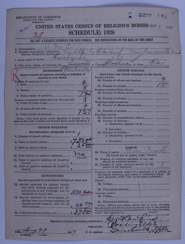 Scan of African Methodist Episcopal Church: 3277