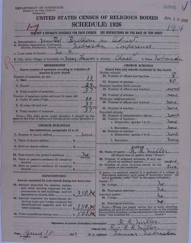 Scan of Church of the United Brethren in Christ: 2081