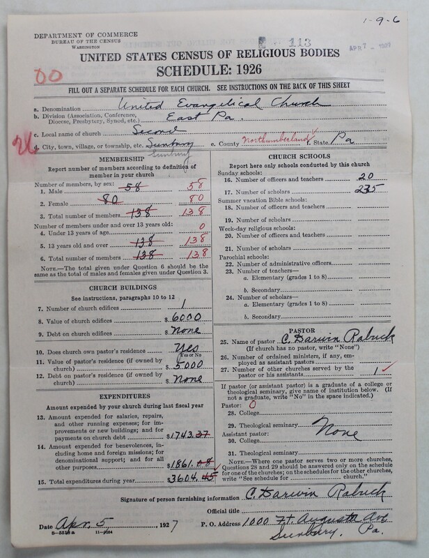 Scan of Evangelical Congregational Church: 113