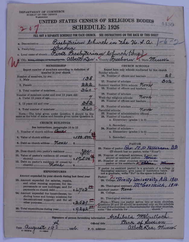Scan of Presbyterian Church in the United States of America: 4459