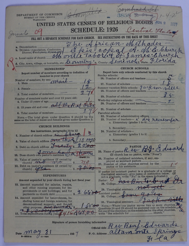 Scan of African Methodist Episcopal Church: 3858