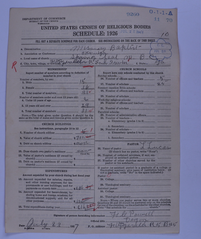 Scan of Negro Baptists: 9260