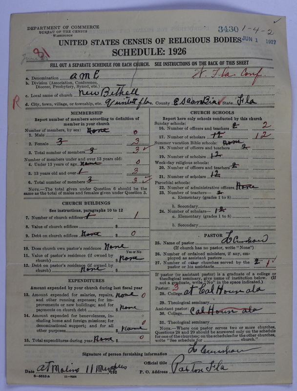 Scan of African Methodist Episcopal Church: 3430