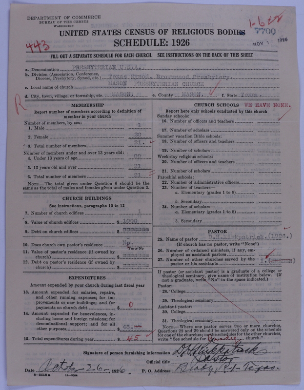 Scan of Presbyterian Church in the United States of America: 7700